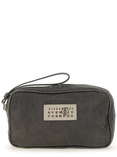 MM6 Logo Plaque Zip-up Makeup Bag SB6WF0002P6705_T8013 - MAISON MARGIELA - BALAAN 2