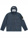 Waffen Patch Membrana Hooded Jacket Avio Blue - STONE ISLAND - BALAAN 3