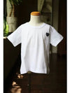 Comme des Garcons Kids White Black Wappen T Shirt WP2142K041 - COMME DES GARCONS - BALAAN 2