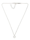 Gancini Crystal Necklace Silver - SALVATORE FERRAGAMO - BALAAN 3