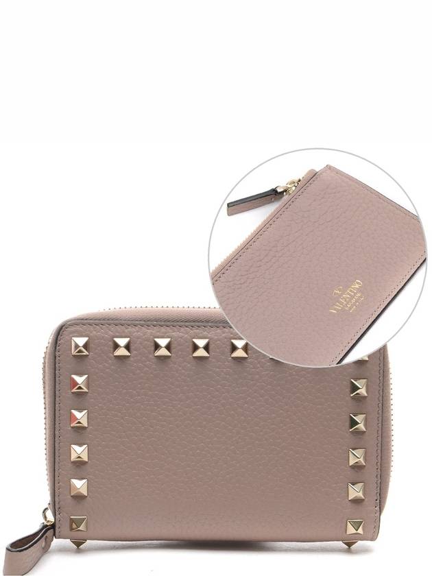 Women's Rockstud Bicycle Wallet RW0P0P79_VSH_P45_19S - VALENTINO - BALAAN 1