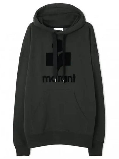 Mansel Logo Hoodie Faded Black - ISABEL MARANT - BALAAN 2