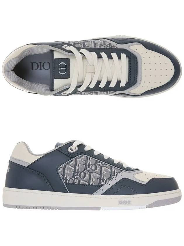 B27 Smooth Calfskin Low Top Sneakers Blue - DIOR - BALAAN 2