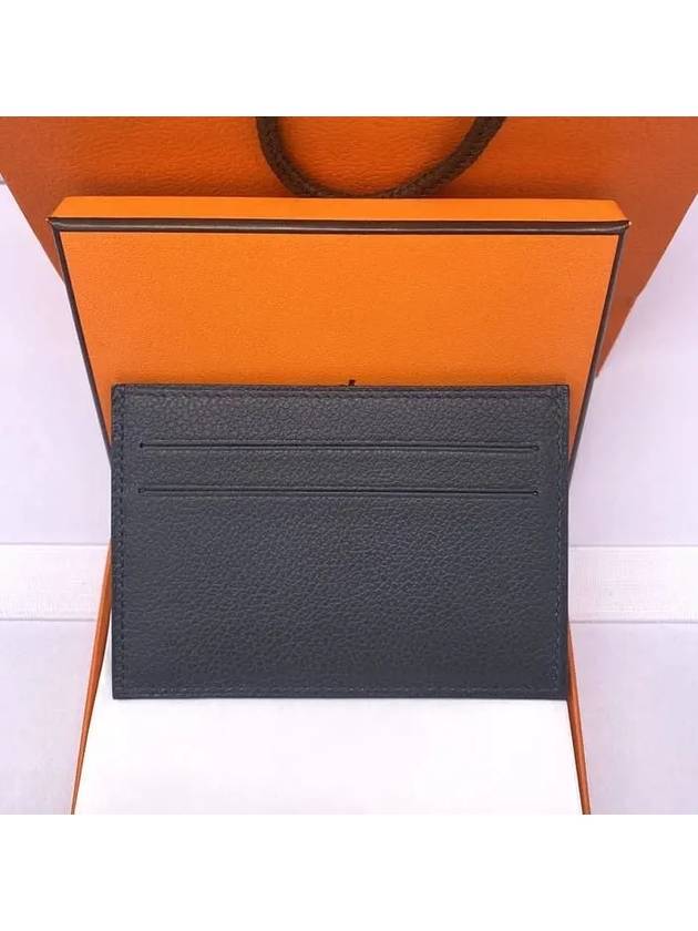 Citizen Twill Card Wallet Navy - HERMES - BALAAN 5