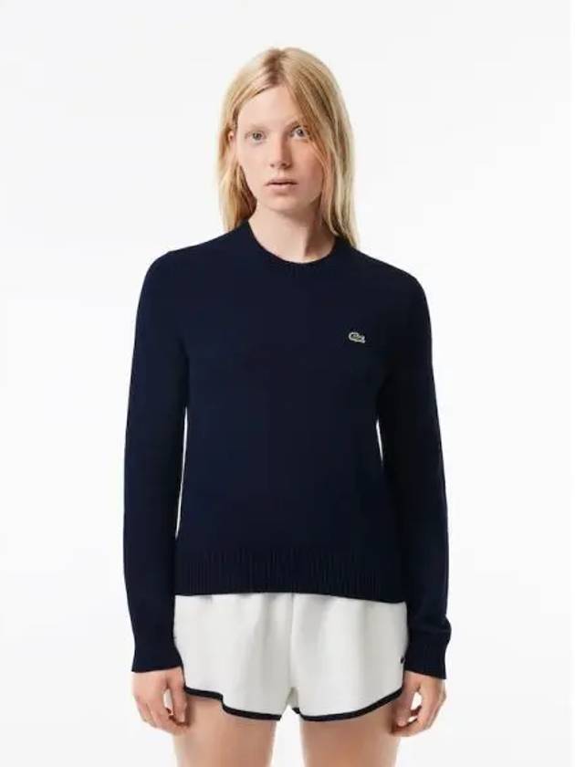 Women s cotton blend crewneck sweater AF3323 54N 166 domestic product GQ2N24073051771 - LACOSTE - BALAAN 1