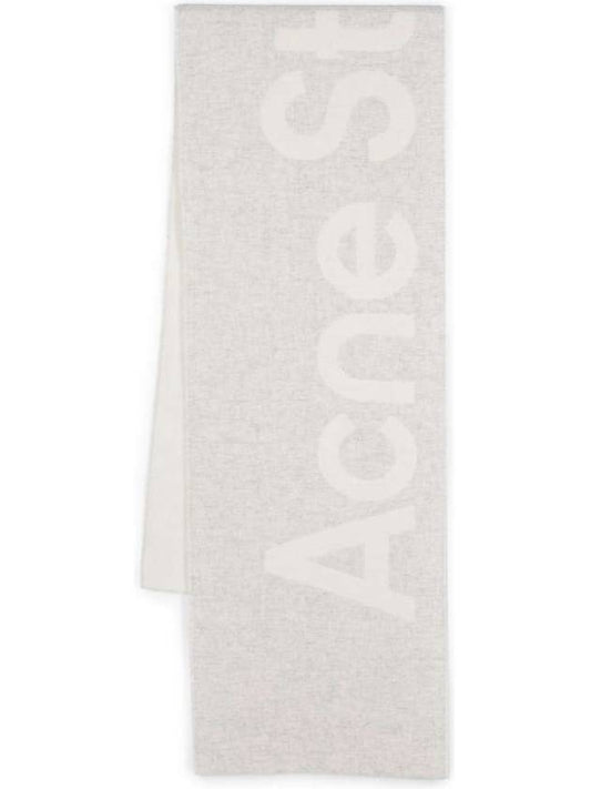 logo jacquard gray muffler CA0154 DLZ0 - ACNE STUDIOS - BALAAN 1