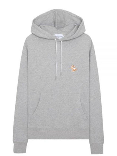 Chillax Fox Patch Classic Hoodie Grey Melange - MAISON KITSUNE - BALAAN 2