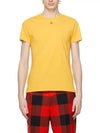 Embroided ORB Peru Short Sleeve T-Shirt Yellow - VIVIENNE WESTWOOD - BALAAN 3