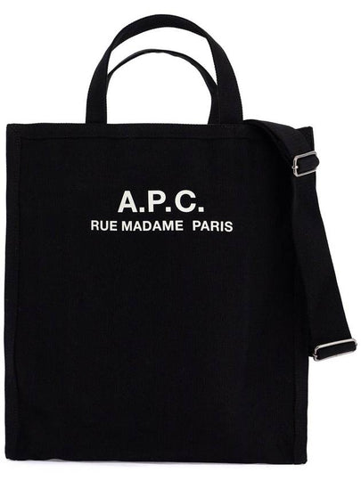 Recovery Logo Printing Cotton Tote Bag Black - A.P.C. - BALAAN 2