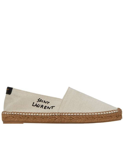 Logo Monogram Espadrilles Beige - SAINT LAURENT - BALAAN 2