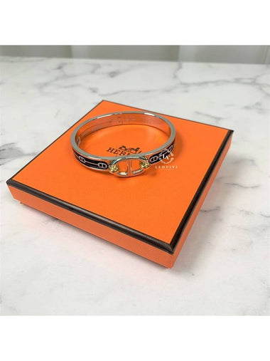 Mini Click Chandal Blue Stone Bracelet Bracelet Navy Silver PM H209110F - HERMES - BALAAN 1