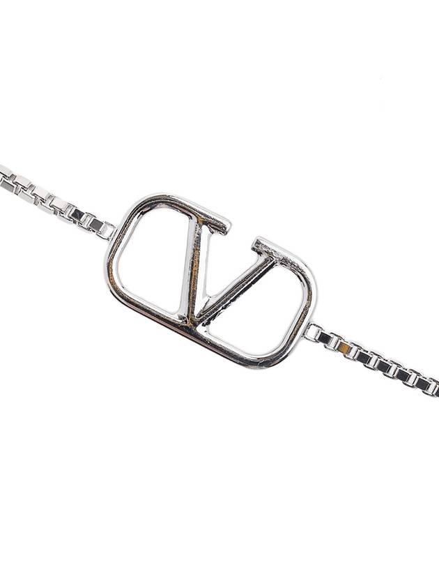 V-Ring Metal Bracelet Palladium - VALENTINO - BALAAN 4