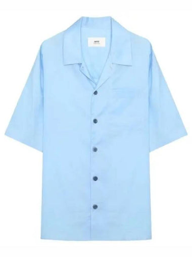 Cotton Short Sleeve Shirt - AMI - BALAAN 1