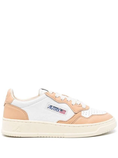 Women's Medalist Bi-Color Low-Top Sneakers Beige - AUTRY - BALAAN 2