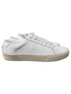 Classic Leather Low Top Sneakers White - SAINT LAURENT - BALAAN 2