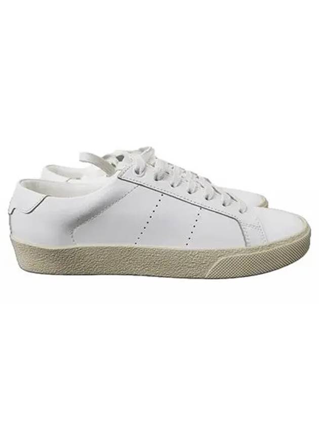 Classic Leather Low Top Sneakers White - SAINT LAURENT - BALAAN 2