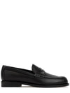 Granville Oblique Leather Loafer Black - DIOR - BALAAN 3