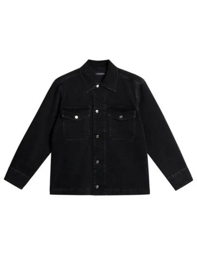 HUNT WASHED DENIM OVERSHIRT FMOS12044 9999 Men s - J.LINDEBERG - BALAAN 2