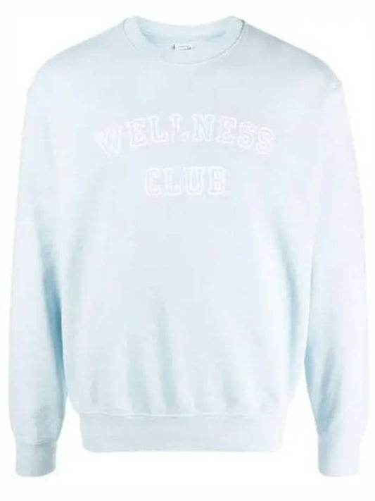 Wellness Club Crew Neck Sweatshirt Baby Blue - SPORTY & RICH - BALAAN 2