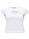 T Angie Peekaboo Logo Short Sleeve T-Shirt White - DIESEL - BALAAN 2