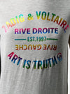 Zadig Voltaire Rainbow Logo Short Sleeve T Shirt SJTS1830F - ZADIG & VOLTAIRE - BALAAN 5