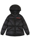 mid-length hoodie down jacket OF1123LBBLACK - ONOFF - BALAAN 2