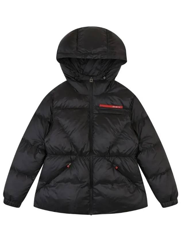 mid-length hoodie down jacket OF1123LBBLACK - ONOFF - BALAAN 2