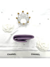 CC Logo Classic Caviar Card Wallet Purple - CHANEL - BALAAN 7