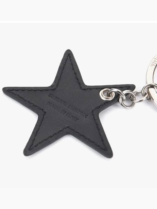 ORB Logo Star Leather Key Holder Black - VIVIENNE WESTWOOD - BALAAN 4