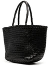 Grace Small Leather Basket Tote Bag Black - DRAGON DIFFUSION - BALAAN 3