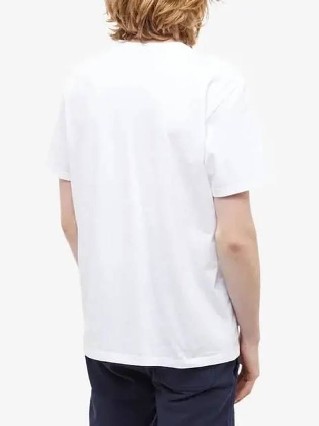 Chillax Fox Patch Classic Short Sleeve T-Shirt White - MAISON KITSUNE - BALAAN 5