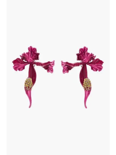 Floral Earrings SilverHot Pink Multi MBECA24001PIX - MARC JACOBS - BALAAN 1