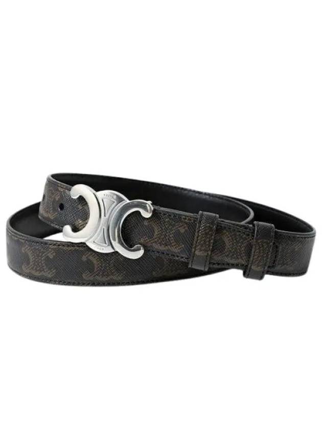 Triomphe Canvas Belt Black - CELINE - BALAAN 2