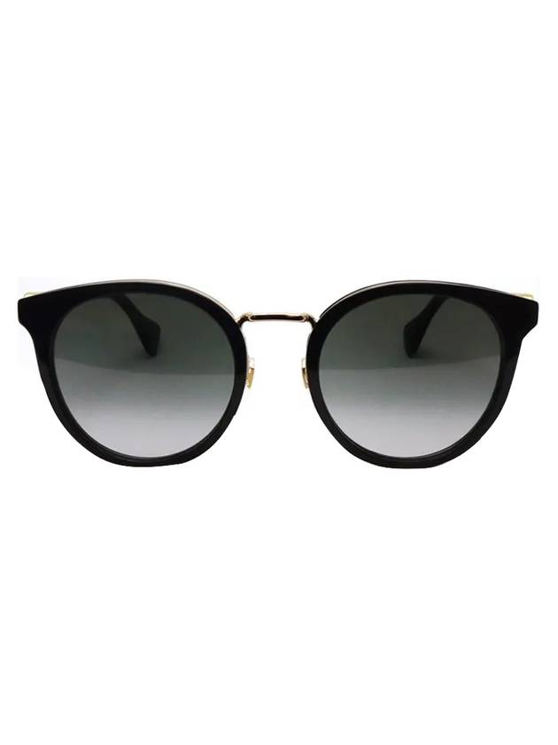 Eyewear GG Logo Round Sunglasses Grey Black - GUCCI - BALAAN 1