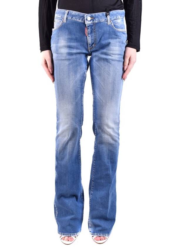 Women's Super Stretch Flare Jeans Blue - DSQUARED2 - BALAAN 2