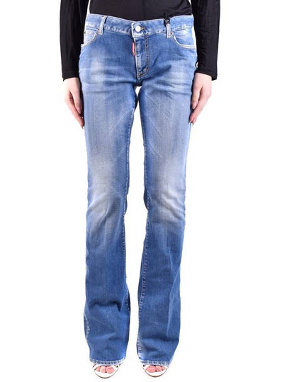 Women's Super Stretch Flare Jeans Blue - DSQUARED2 - BALAAN 2