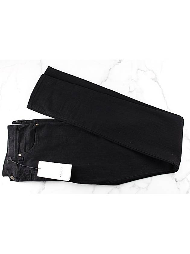 Men s Black Denim Pants 544678 - GUCCI - BALAAN 4