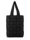 Padded Tote Bag Black - BOTTEGA VENETA - BALAAN 2