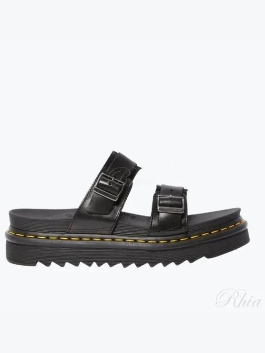 Miles Buckle Brando Leather Sandals Black - DR. MARTENS - BALAAN 2