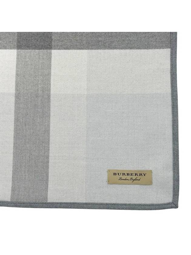 Women's Check Reversible Wool Cape Grey - BURBERRY - BALAAN 11