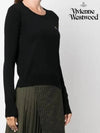 ORB Embroid Logo Knit Top Black - VIVIENNE WESTWOOD - BALAAN 4