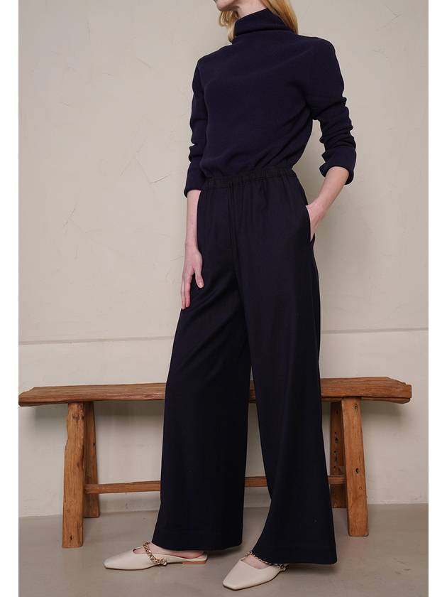 Relaxed Wide Pants Navy - LETTUCE - BALAAN 2