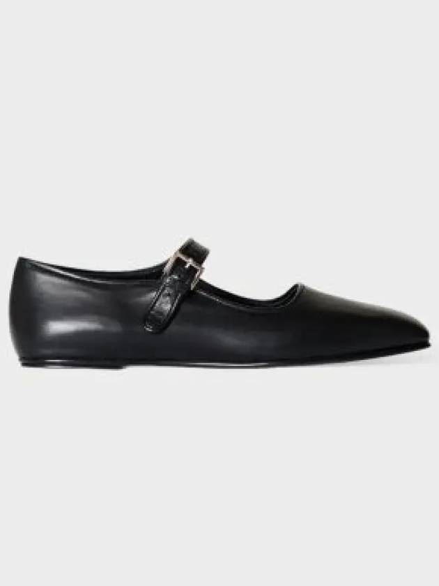 Ava Square Toe Mary Jane Flat Black - THE ROW - BALAAN 2