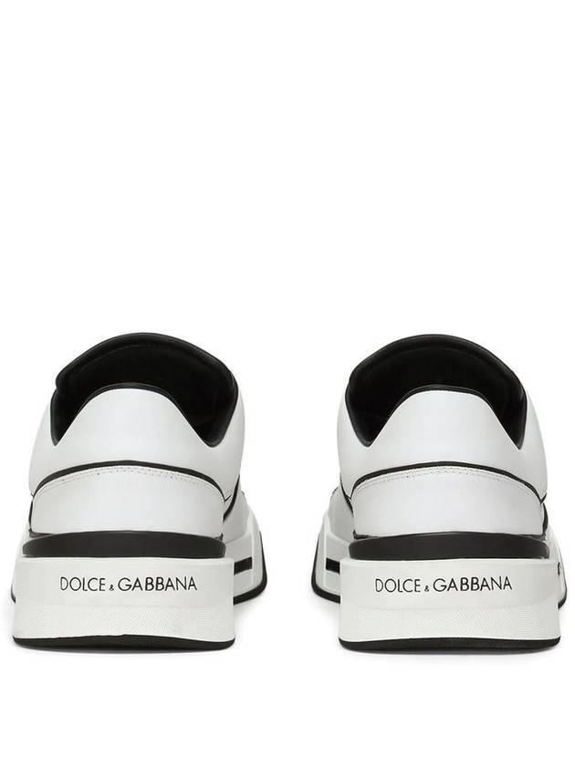 New Rome DG Logo Calfskin Low Top Sneakers White - DOLCE&GABBANA - BALAAN 4