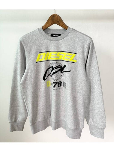 Sweatshirt A00336 0HAYT Gray MENS XS - DIESEL - BALAAN 1