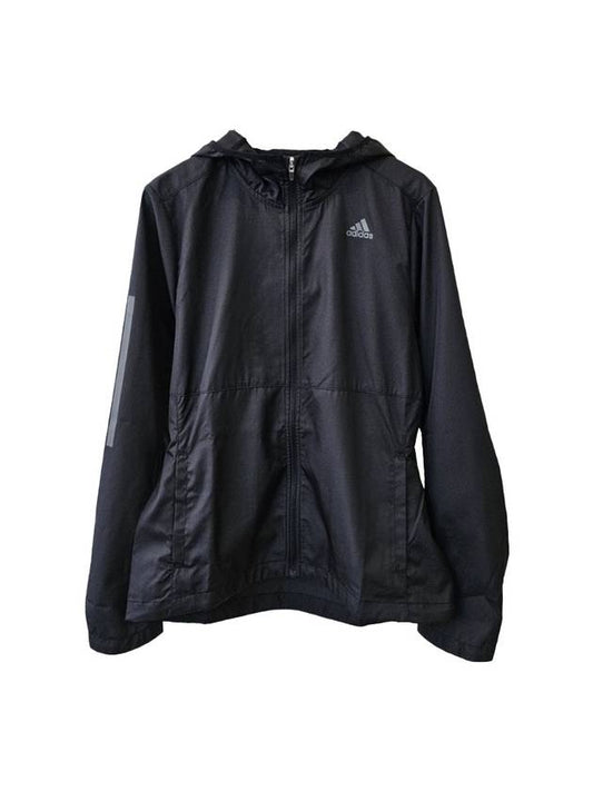 Own The Run Hoodie Windbreaker Black - ADIDAS - BALAAN 1