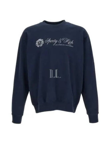 Classic Sweatshirt Navy C Low 2353NA - SPORTY & RICH - BALAAN 1