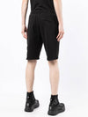 Waffen Patch  Fleece Bermuda Shorts Black - STONE ISLAND - BALAAN 6