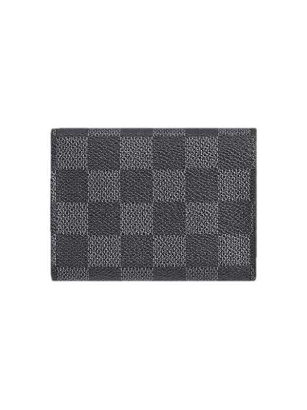 Damier Envelope Business Card Wallet Graphite - LOUIS VUITTON - BALAAN 4