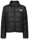 Women's Logo Print Side Zip Pockets Padding Black - THE NORTH FACE - BALAAN 1